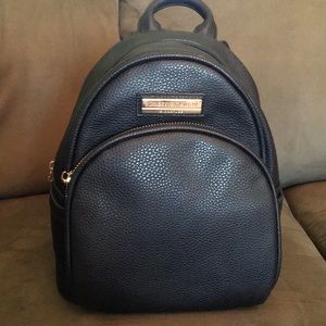 Black mini backpack